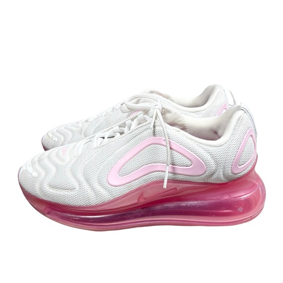 Nike Air Max 720 White and Pink Rise‎ Shoes Womens size 8 - Picture 1 of 8